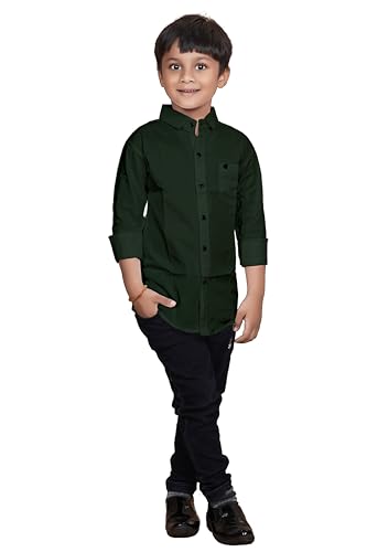 Image of Sky Pearl Boys Spread Collar Casual Full Sleeve Shirt