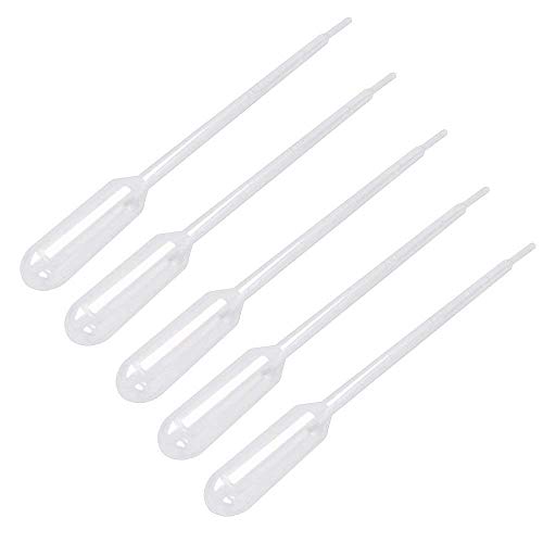 JPSOR 200pcs 1ml Disposable Plastic Transfer Pipettes with Scale