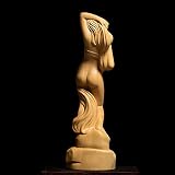 14cm bukszpan piękno statua butik z litego drewna salon dekoracji rzeźba rzemiosło samochód Sexy Beauty Home Decore nowość prezent