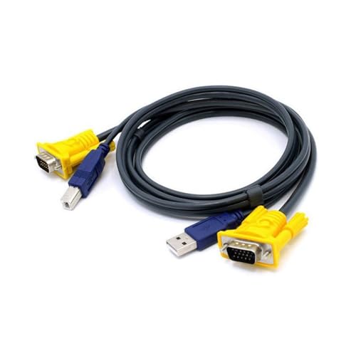 BUBEFSKD Conmutador KVM De 2 Puertos/4 Puertos USB2.0 Compatible con Salida Vídeo 1080P para Gestión Eficiente Múltiples PC Conmutador KVM Resolución 1920x1080
