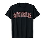 Unique established South Carolina SC shirt features the original classic distressed red athletic sports design & a great way to show your hometown patriotic pride. Perfect gifts for those who love it's charm & proud to be from South Carolina SC. Vint...