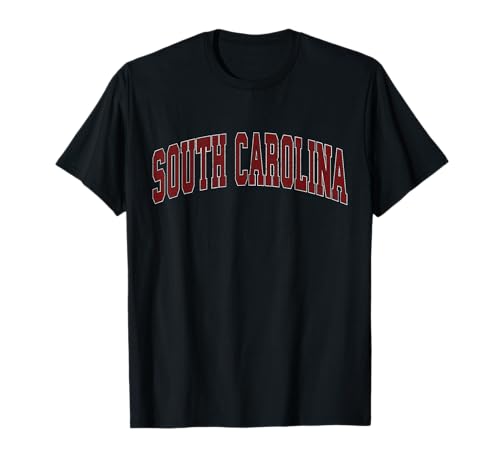 South Carolina SC Retro Vintage Athletic Sports Red Design T-Shirt