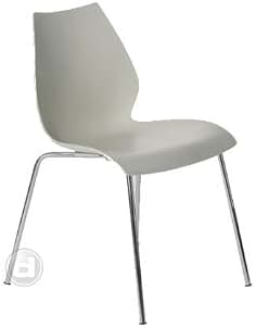 Kartell 28705M Maui - Silla de plástico y Metal, Color Blanco