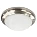 LED Kitchen Ceiling Lights Fixture, Flush Mount, Silver Bay Collection, Satin Nickel, 13" Size, 17W Wattage, 4000K Color Tempurature (Pack of 3)