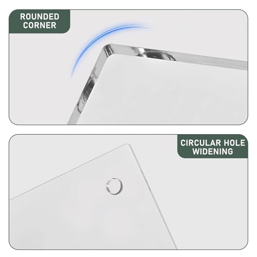 YSOOUA Wochenplaner Abwischbar Wochenplaner aus Acrylglas für Haushaltsplan 30 x 20CM Memoboard mit 6 Whiteboard-Stift Haushaltsplan zum Aufhängen To Do Liste für den Haushalt(A)