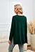 Smallshow Women's Long Sleeve Maternity Shirts Loose Tunic Pregnancy Tops Deep Green Medium