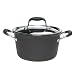 Anolon Advanced Hard-Anodized Nonstick 4.5-Quart Tapered Saucepot, Gray