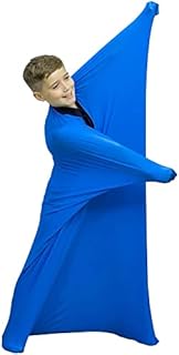 Sensory Sock for Kids, Stretchy Body Sock Full-Body Wrap to Relieve Stress for Individuals with Autism, Anxiety (Large 56"x28", Blue)