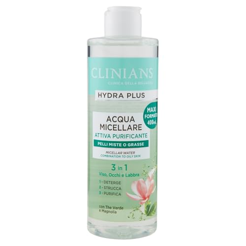 CLINIANS | Acqua Micellare Rimozione Trucco Purificante Hydra Plus Active,