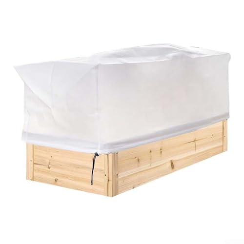 Housse de protection non tissée pour plantes d'hiver contre le gel et les intempéries (blanc)