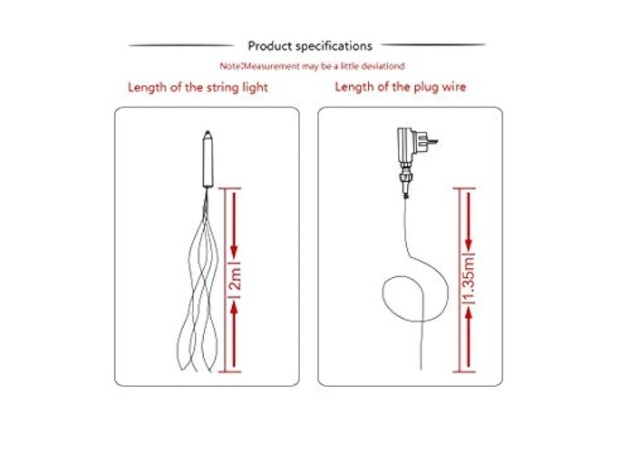 Lxcom Lighting Fairy Lights Plug in 6.56Ft*14 Strands 280 LEDs Twinkle String Lights Branch Lights Decoration for Garden Home Party Wedding Decorations(Warm White)