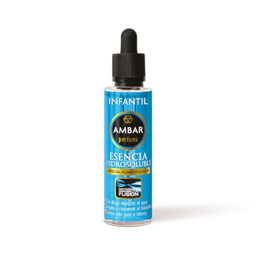 TIENDIFY - Esencia Hidrosoluble 50ml Ambar Perfums | Especial para Humidificador | Aromaterapia | Tecnología Fusión | Aroma Puro e Intenso | No Deja Residuos (INFANTIL)