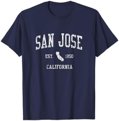 San Jose California T-Shirt Vintage Sports Design SJ CA Tee T-Shirt