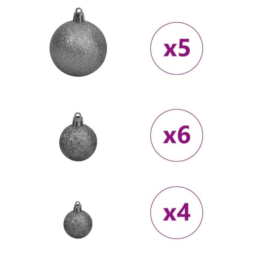 Árbol de Navidad artificial de 120 cm decorativo con ramas plegables 7