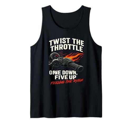 Engranaje de aceleración del piloto de motocicleta Cool Twist the throttle Camiseta sin Mangas