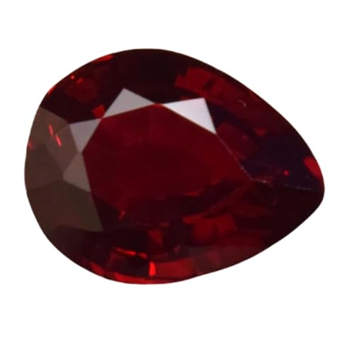Grenat naturel poire facetté de haute qualité pour pendentif de prestige