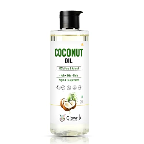 Image of Naturals Organic Cold pressed Coconut Oil, 200ml - Skin & Hair Moisturizer, Massage Oil, Carrier Oil for Essential Oils