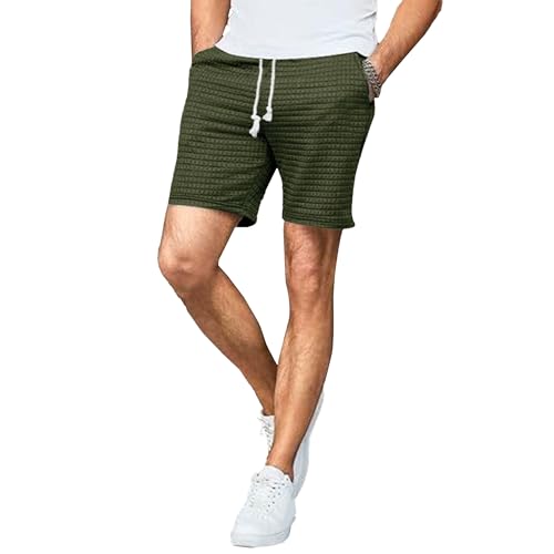Short gaufré à taille élastique homme finie la sensation de serrage en été