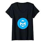 Womens medibloc Logo | The medibloc Crypto and med Crypto Logo V-Neck T-Shirt