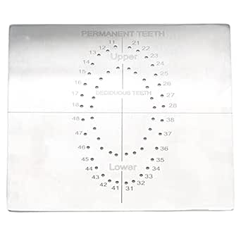 Amazon.com: VISION TEK MED Rubber Dam Template for Hole Punching Dental Dams Punch Endodontics ...