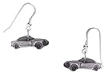 Cerbera ref277 - Orecchini a gancio in argento Sterling 925 con marchio classico British Sports Car