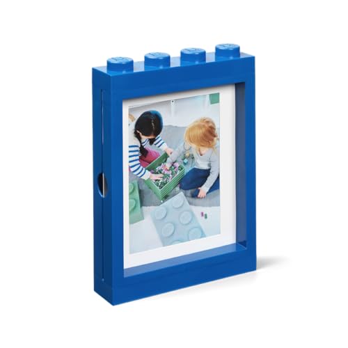 LEGO Picture Frame for Photos 10x15 cm BLUE | Stylish and Fun Photo Frame for Kids, Family and Bedroom Decor | Perfect Frame for Wall Art, Living Room Decor, Room Accessories & More