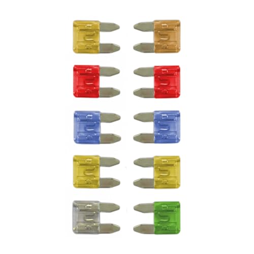 Tek Automotive Mini Blade Fuses – 10 Pack Assorted 5A–30A Colour Coded Replacement