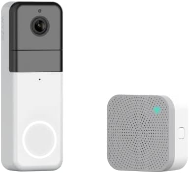 WYZEWireless Video Doorbell Pro (Chime Included), 1440 HD Video, 1:1 Aspect Ratio: 1:1 Head-to-Toe View, 2-Way Audio, Night Vision