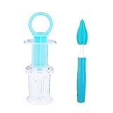Materiale: La testa del ciuccio del bambino è realizzata in silicone di qualità; siringa e misurino sono realizzati in pp; il putter è realizzato in pp.La siringa in silicone non solo può alimentare medicinali, ma anche acqua, latte o altre bevande. La struttura della nostra siringa per alimentazione orale è facile da montare, smontare e pulire.Consiglia di pulire facendo bollire l'acqua per 1-2 minuti.