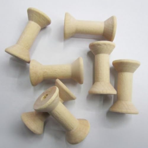 Rodillo de bobinas de madera natural pulida para artes creativas MAGICLULU 5
