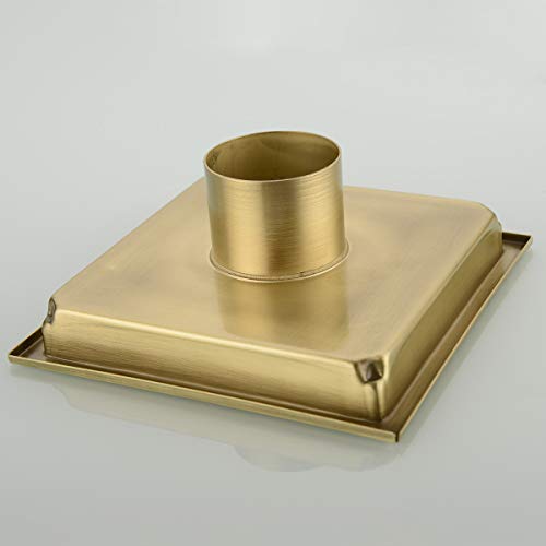 Orhemus Square Shower Floor Drain With Removable Cover Grid Grate 6 Inch Long thumb #1