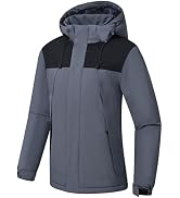 Pdbokew Women's Fleece Hooded Ski Snowboarding Jacket