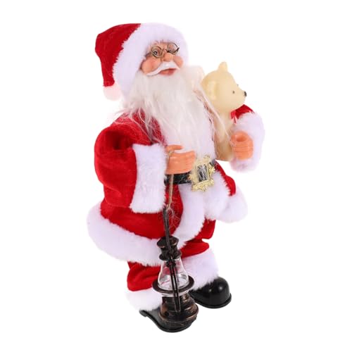Mobestech Electric Santa Claus Toy Musical Dancing Christmas Decor Plush Santa Figure Boys and Girls