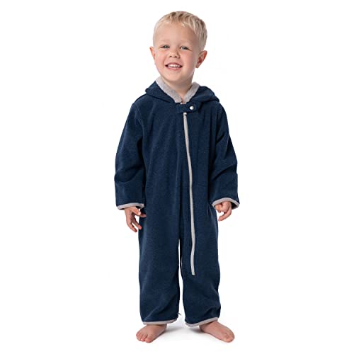 Image of baby deedee Bunting Fleece - Hooded Bear Ears Diaper Zip