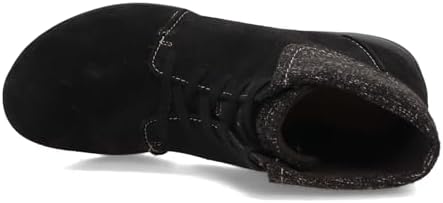 Clarks Women's Roseville Lace Ankle Boot, Black Suede, 9 Wide | Image 5