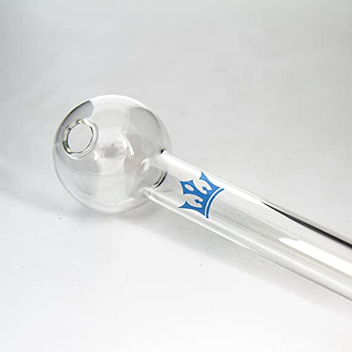 4.5 Inch Glass Pipe Oil Burner Clear Thick Glass Oil Pipe (4 Pcs)