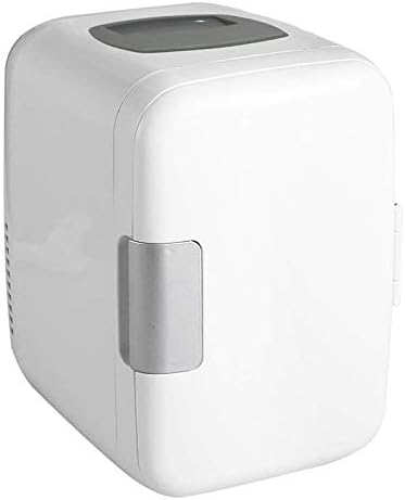 Mini Fridge, 4 Liters Portable Mini Refrigerator, 2 in 1 Cooler and Warmer with AC/DC Power Cords, Super Quiet In-Vehicle Freezer for Car,Bedroom,Office