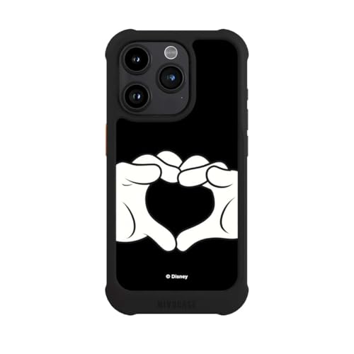 Coque iPhone 15 Pro antichoc MagSafe NIVOmax Disney noire sous licence