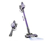 WLOTPO Lightweight Stick Vacuum,Rechargeable Cordless Vacuum for Hardwood Floors(Light Purple)