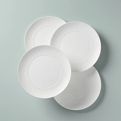 Lenox Wicker Creek Dinner Plates, 7.10, White, Set Of 4 #TOP1