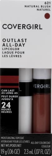Image of COVERGIRL Outlast All-Day Lip Color With Topcoat, Natural Blush (Pack of 2)