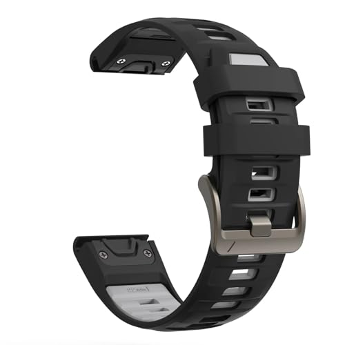 [�����ȓX] �ɓK����Garmin Fenix 8 E 7 X 6 6 X Pro 5 X 5 Plus�x���gForerunner 955 965 970 Tactix 8�u���X���b�g2226 mm�������V���J�Q���x���g(Black Gray,26mm)