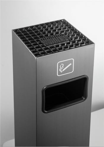 Elegant Indoor Outdoor Trash Can with Removable Inner Bucket - Durable Iron & Paint Finish - Perfect for Offices, Hotels, Home Use & Waste Management