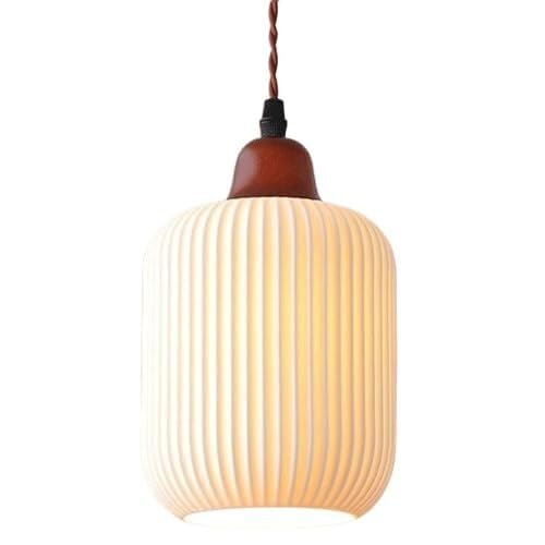 HXYSXHJUO Nordic Industrial Style Ceramic Pendant Light - E27 Single Head Chandelier for Living Room, Restaurant, and Bar