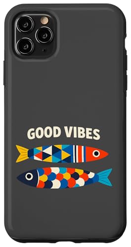 Good Vibes �J���t���t�B�b�V���v�����g �X�}�z�P�[�X iPhone 11 Pro Max �p