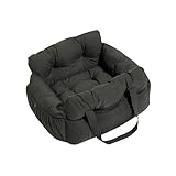 Dog Cars Seat, Multifunctional Car Pet Bed, Dog Kennel Comfortable Pet Cars Seat Travel Bed for Kitten Dogs Puppy, Green and L