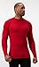 DEVOPS 2 Pack Men's Thermal Turtle Mock Neck Shirts, Compression Long Sleeve Tops (Small, Black/Red)