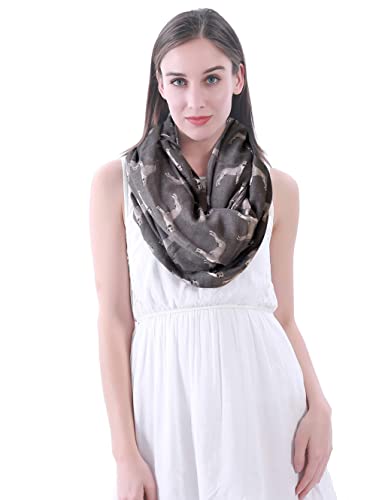 American Staffordshire Terrier Dog Print Women's Infinity Scarf Lightweight2