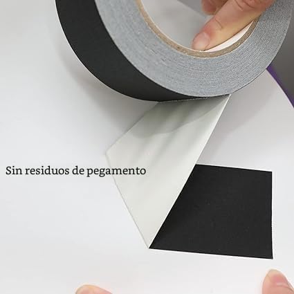 Miniatura 4 de Qilima Gaffer Cinta Negra No Reflectante De Fácil Rasgado 50 Mmx27m Cinta Multiusos De Calidad Profesional, Sin Residuos