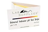 Litmus Test Paper pH Test Strips, Universal Application (pH 1-14), 100 Testing Strips | for Saliva,...
